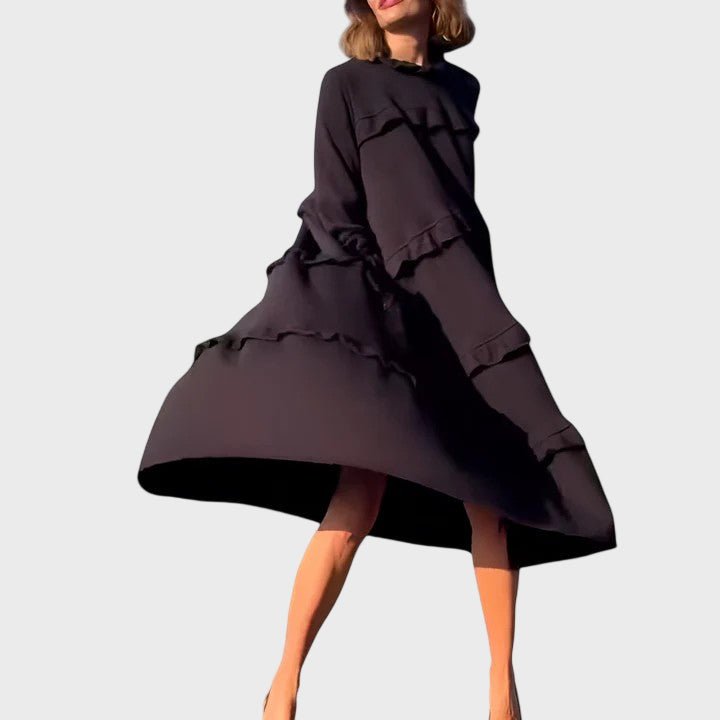 Evren | Elegant Tummy - Covering Midi Dress