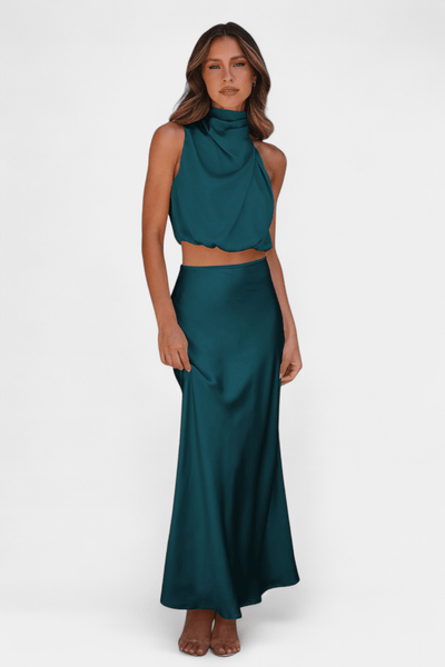 Hanna | Asymmetric Top & Skirt Set