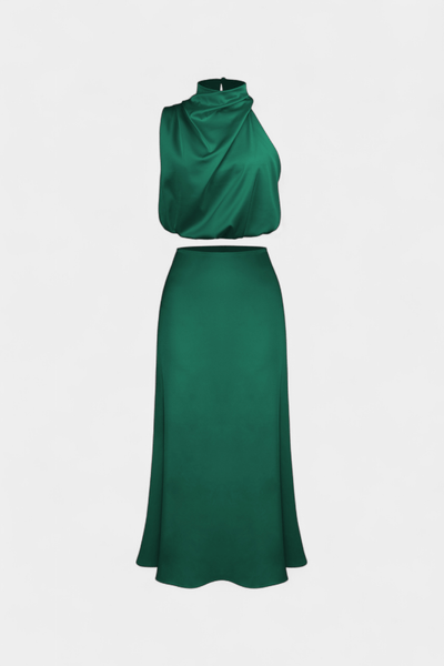 Hanna | Asymmetric Top & Skirt Set