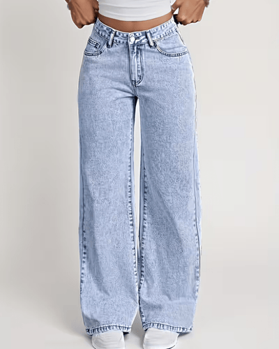 High Waist Straight Jeans
