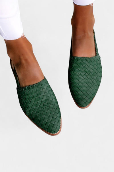 Isadora | Handwoven Pointed Toe Flats