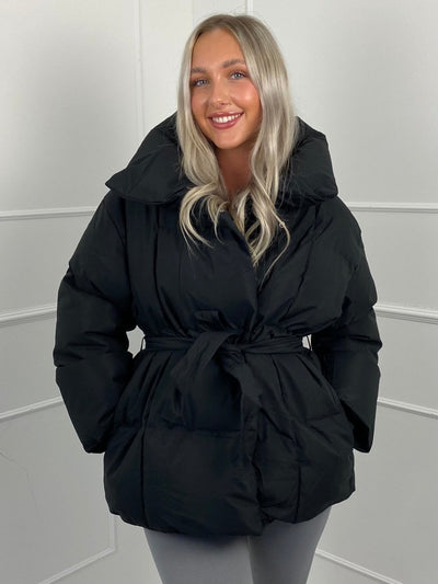 Karly | Stylish Belted Puffer Jacket