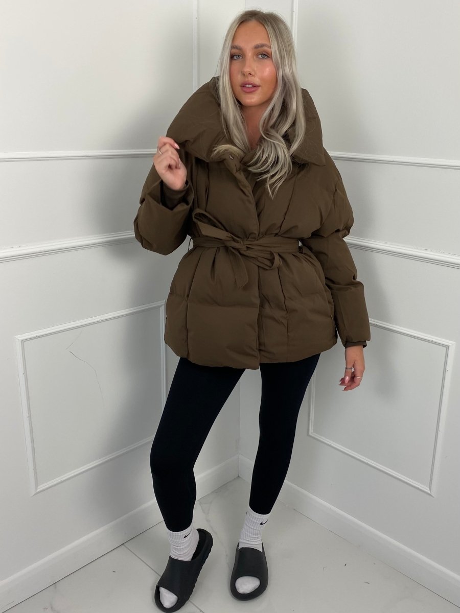 Karly | Stylish Belted Puffer Jacket