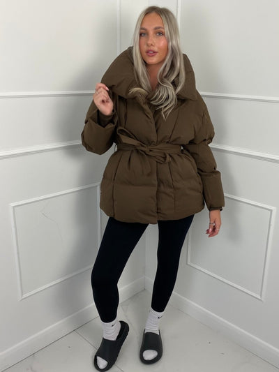 Karly | Stylish Belted Puffer Jacket