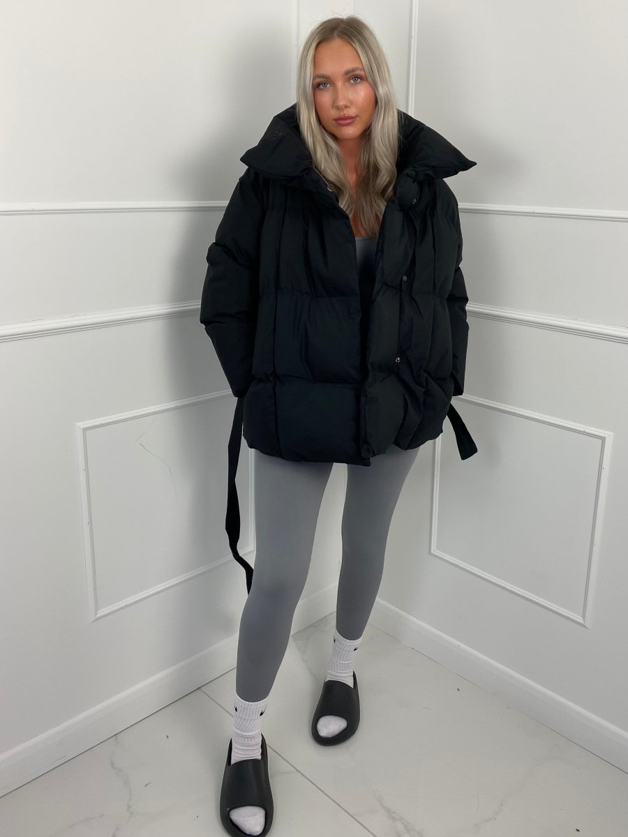 Karly | Stylish Belted Puffer Jacket