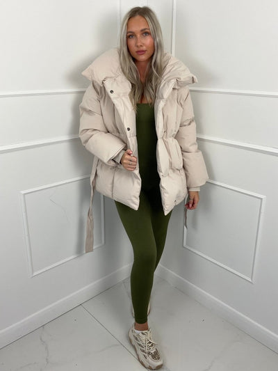 Karly | Stylish Belted Puffer Jacket