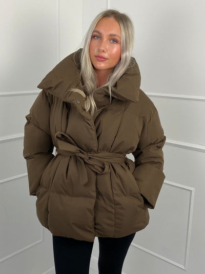 Karly | Stylish Belted Puffer Jacket