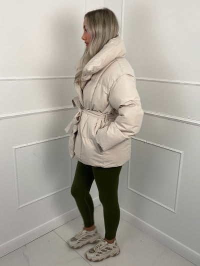 Karly | Stylish Belted Puffer Jacket