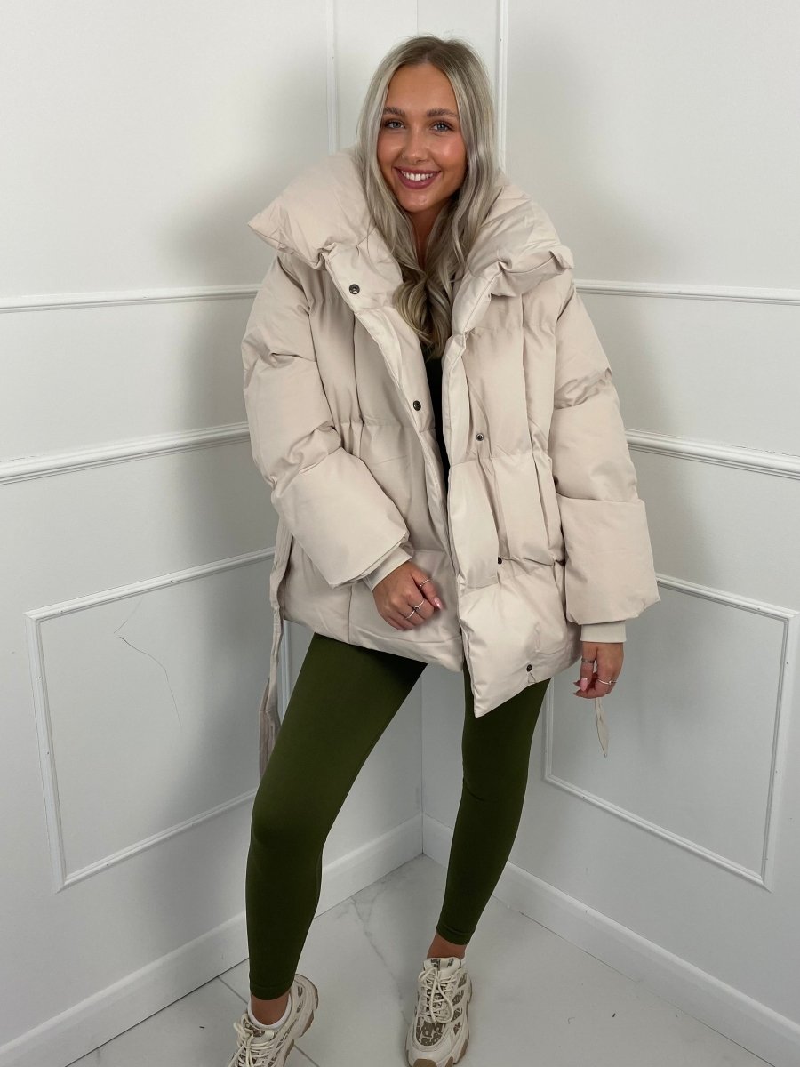 Karly | Stylish Belted Puffer Jacket