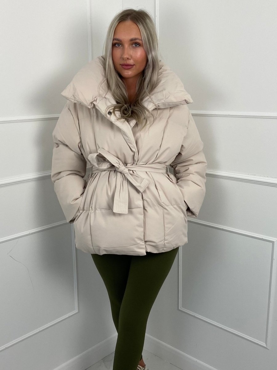 Karly | Stylish Belted Puffer Jacket