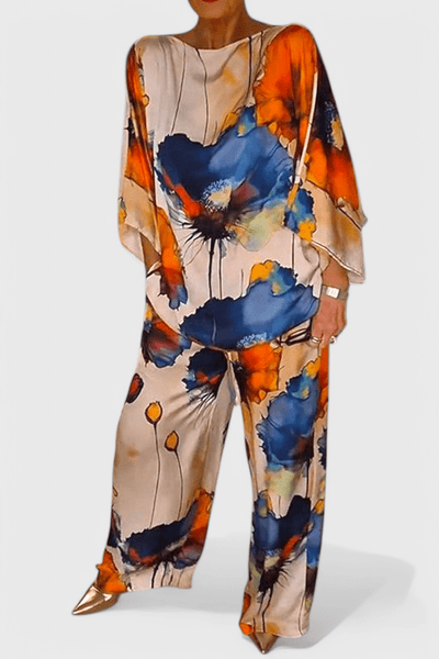 Karoline | Floral Two - Piece Set with Relaxed Fit