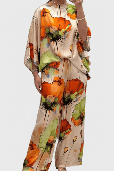 Karoline | Floral Two - Piece Set with Relaxed Fit