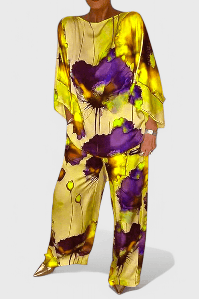 Karoline | Floral Two - Piece Set with Relaxed Fit