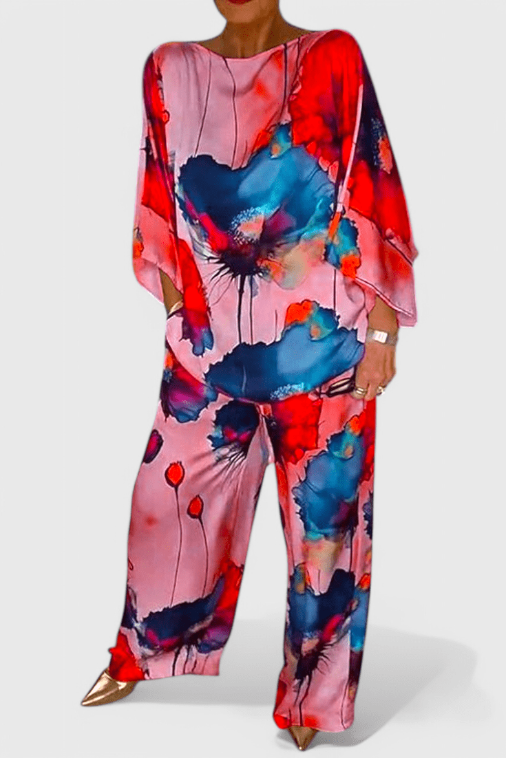 Karoline | Floral Two - Piece Set with Relaxed Fit