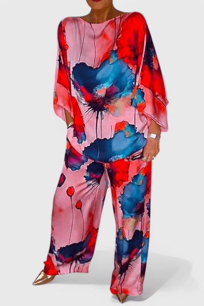 Karoline | Floral Two - Piece Set with Relaxed Fit