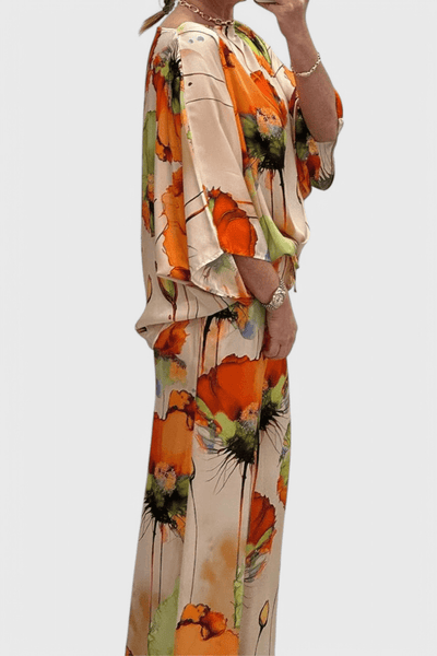 Karoline | Floral Two - Piece Set with Relaxed Fit