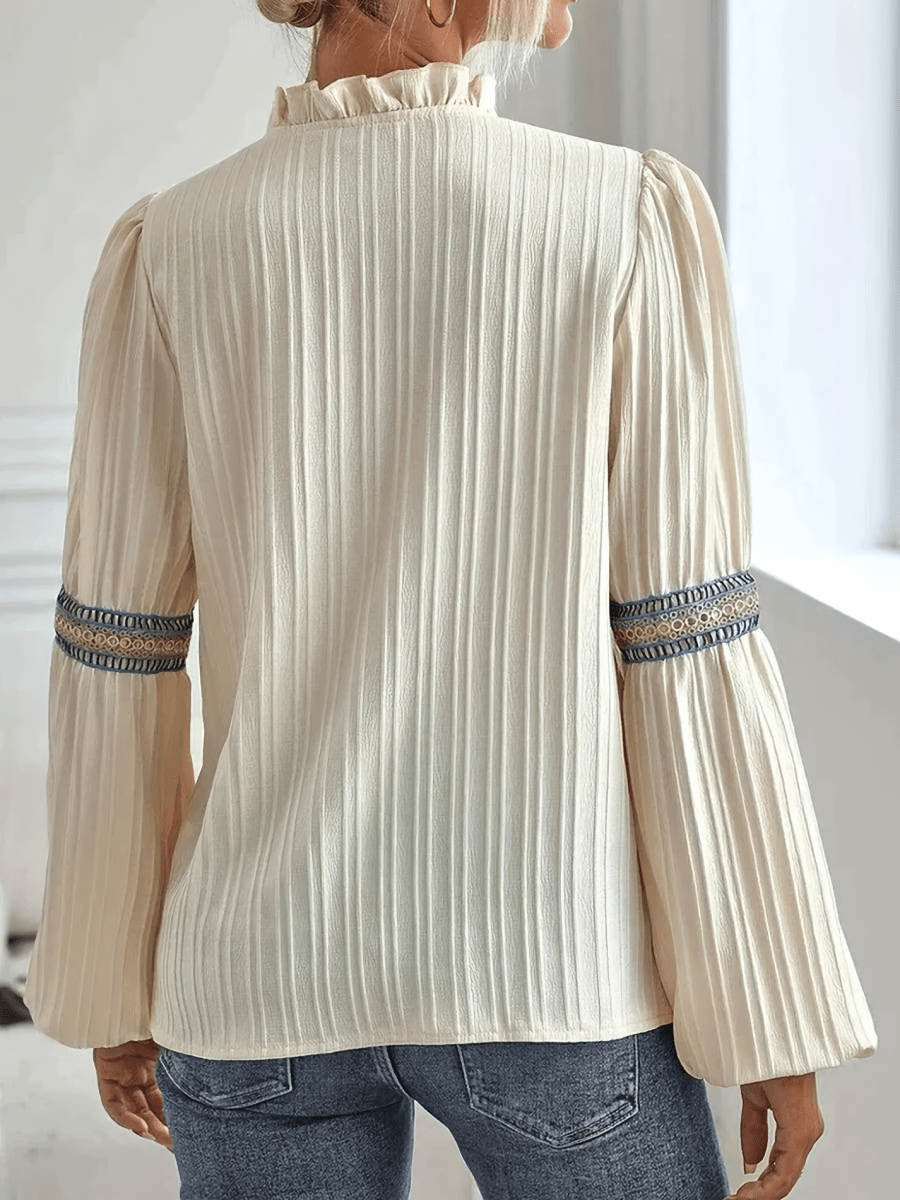 KINSLEY | LUXURIOUS V - NECK BLOUSE