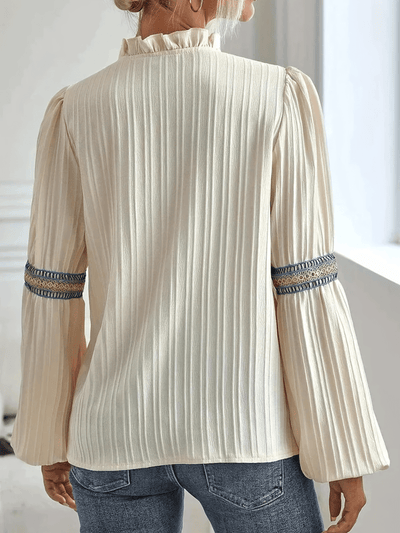 KINSLEY | LUXURIOUS V - NECK BLOUSE