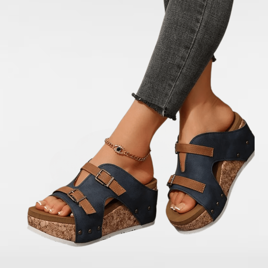 LARA | ORTHOPEDIC WEDGE - HEELED SANDALS