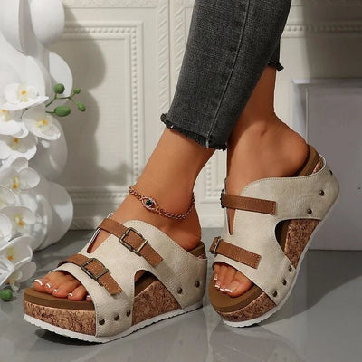 LARA | ORTHOPEDIC WEDGE - HEELED SANDALS