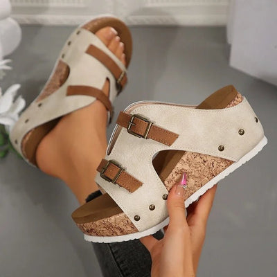 LARA | ORTHOPEDIC WEDGE - HEELED SANDALS