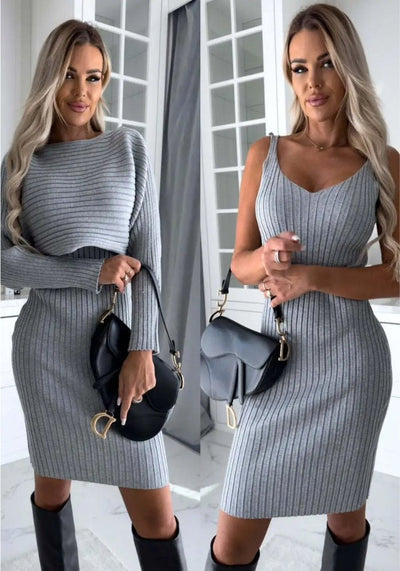LARISSA™ - Ribbed Knit Two - Piece Set