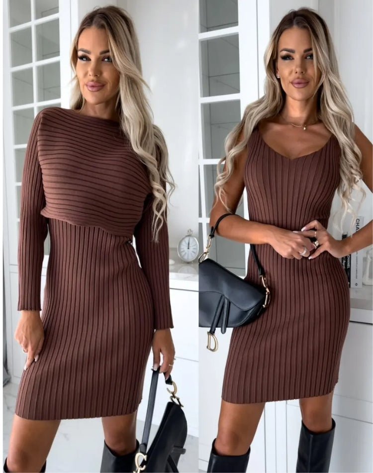 LARISSA™ - Ribbed Knit Two - Piece Set