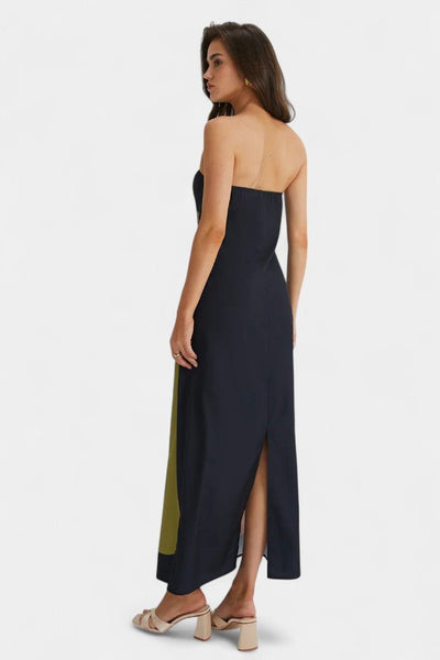 Laura | Strapless Printed Maxi Dress