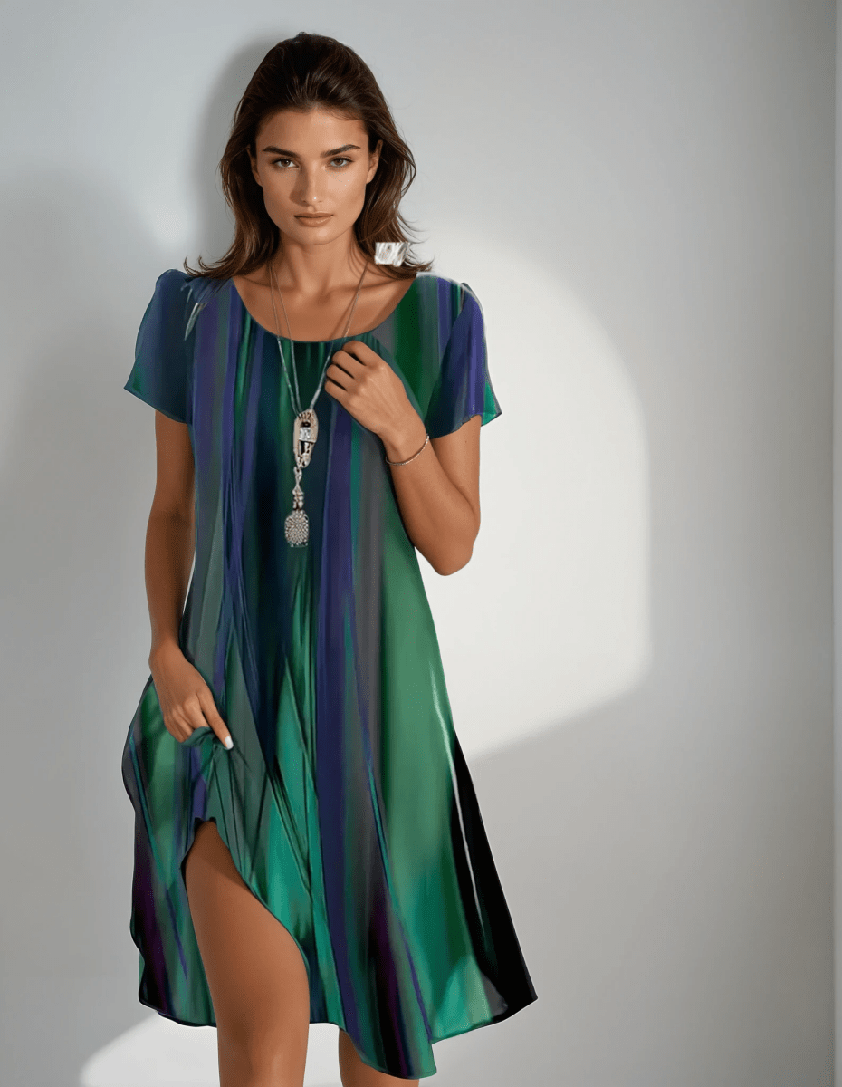 LENA | RELAXED BOHO DRESS WOTH GRADIENT