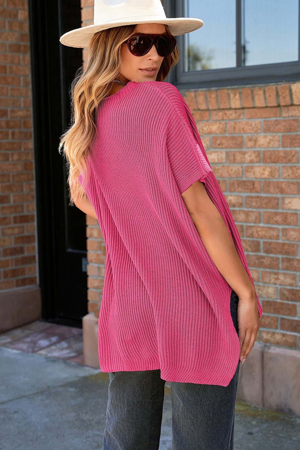 Lena | Short Sleeve Oversized Sweater