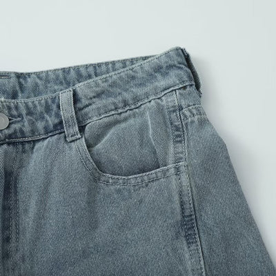 Léo™ | Mid - rise jeans, elegant wide cut