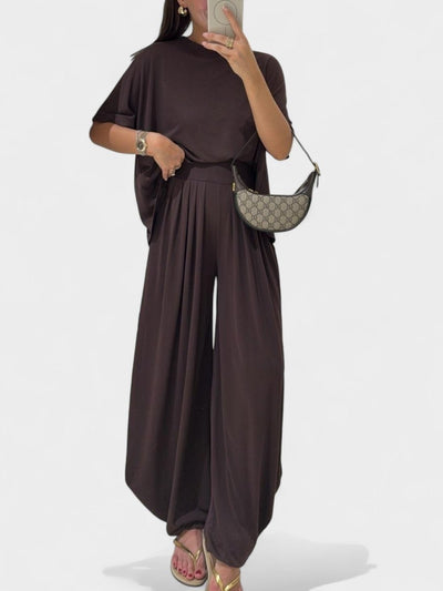 Lila | Casual Cotton Two - Piece Set