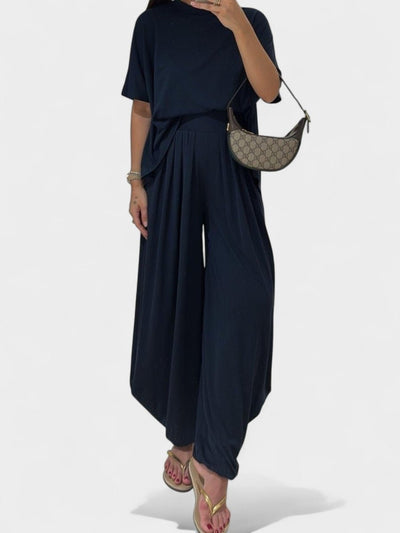 Lila | Casual Cotton Two - Piece Set