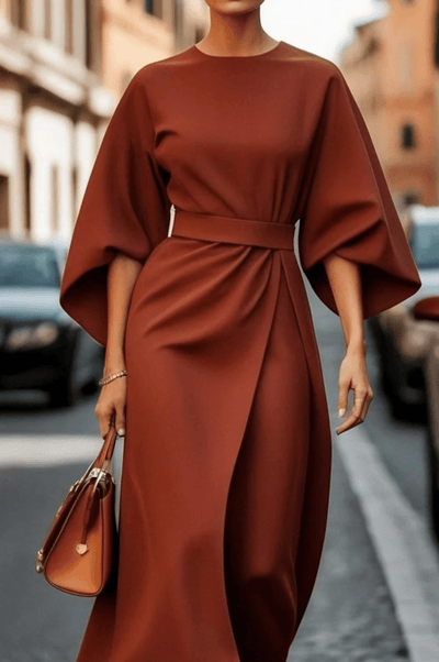 LILIANA | CLASSIC LANTERN SLEEVE DRESS
