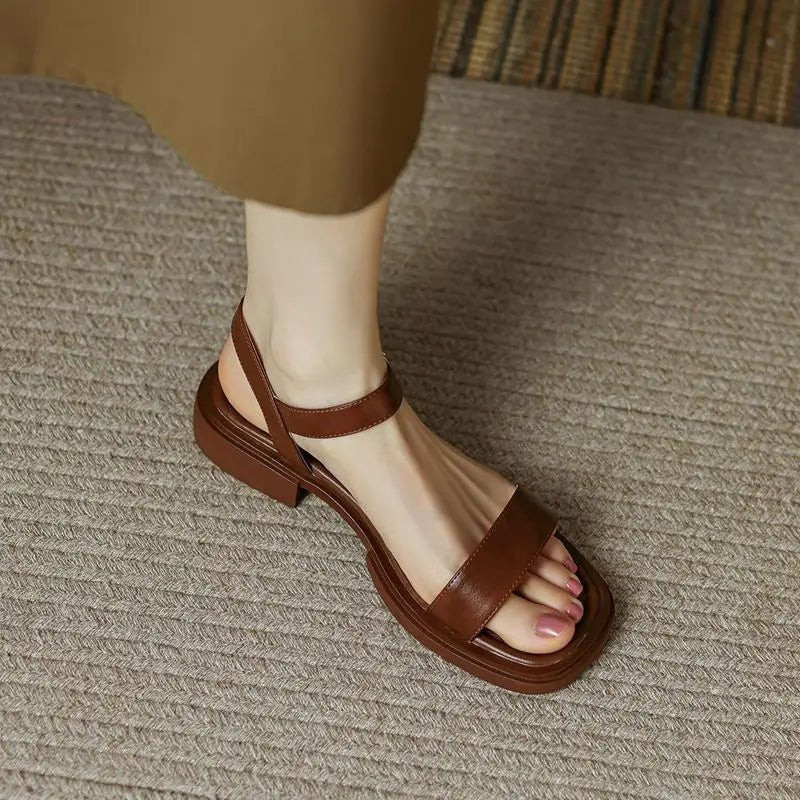 LINDY | ELEGANT LEATHER SANDALS