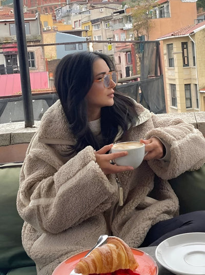 Liora – Oversized Teddy Jackets