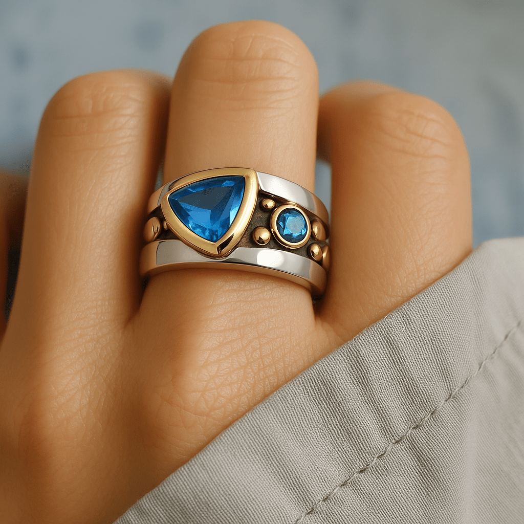 LLEWELYN | BLUE CRYSTAL RING