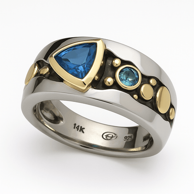 LLEWELYN | BLUE CRYSTAL RING