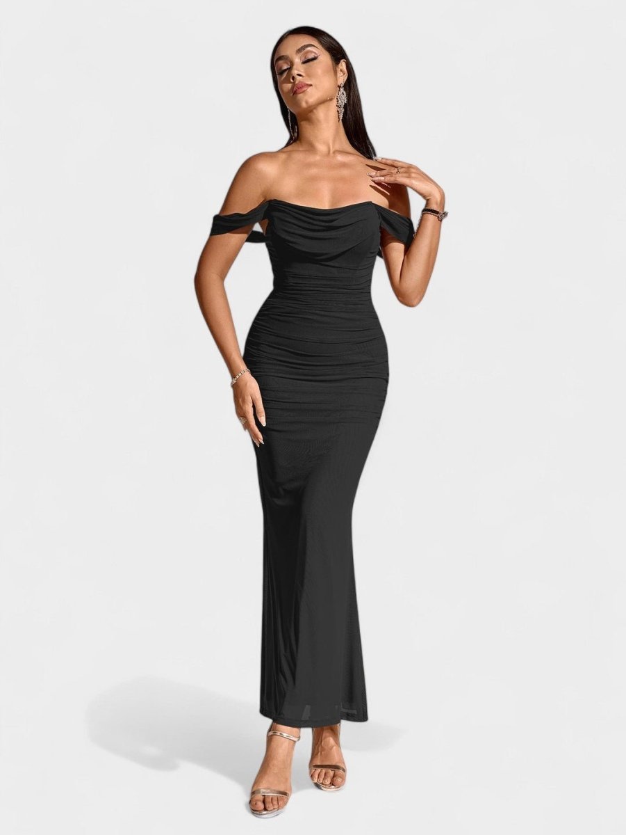 Lora | Nuit Draped Evening Gown