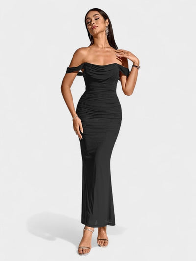 Lora | Nuit Draped Evening Gown