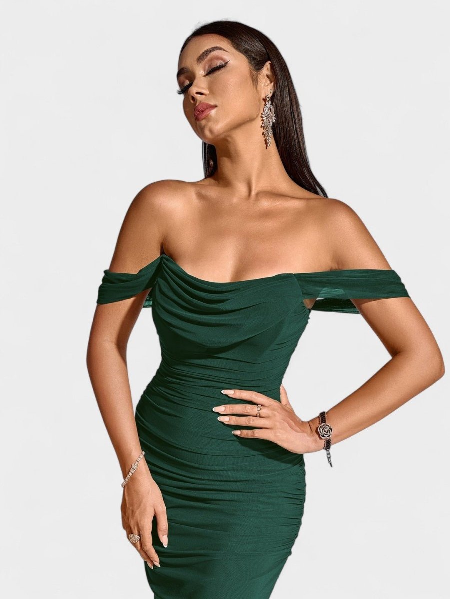 Lora | Nuit Draped Evening Gown