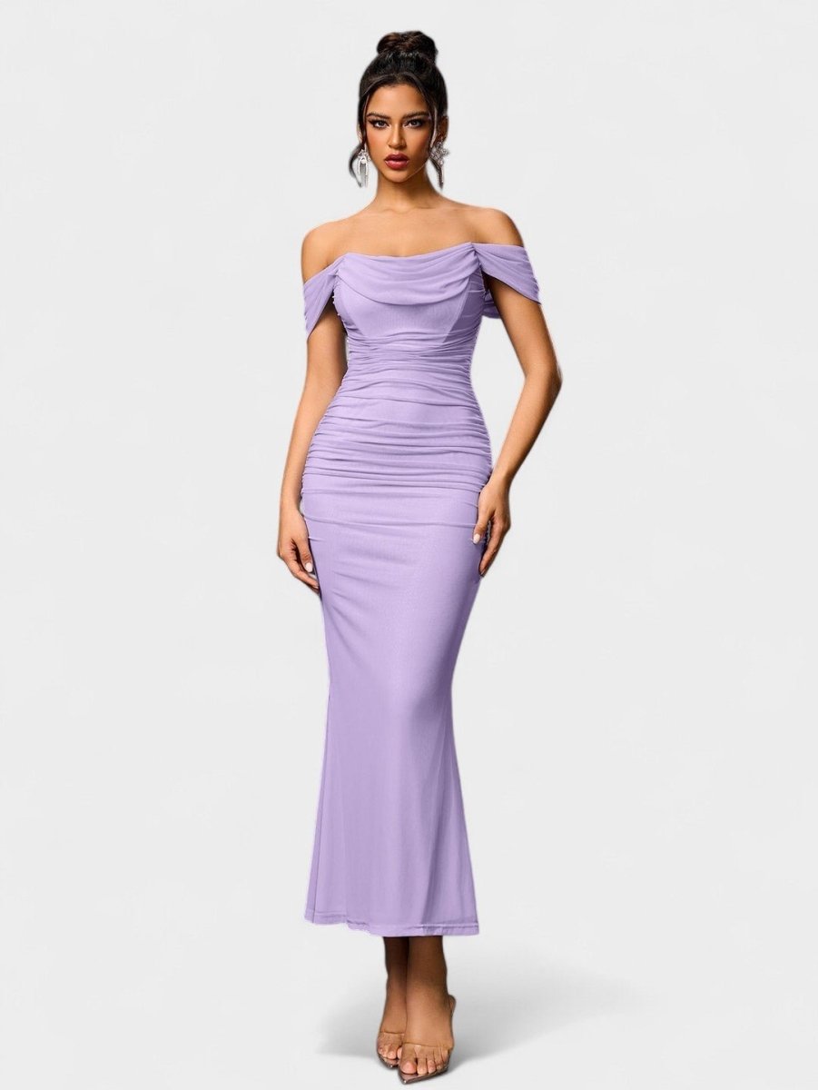 Lora | Nuit Draped Evening Gown