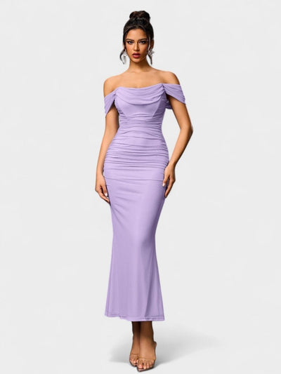 Lora | Nuit Draped Evening Gown