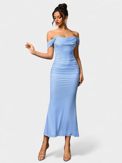 Lora | Nuit Draped Evening Gown