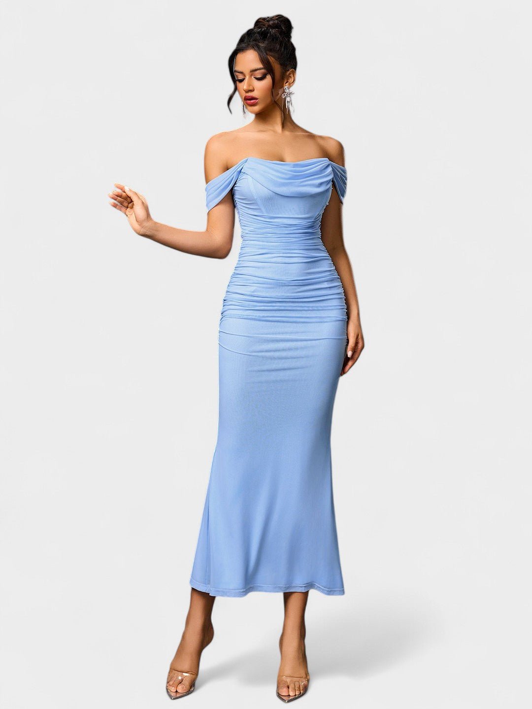 Lora | Nuit Draped Evening Gown