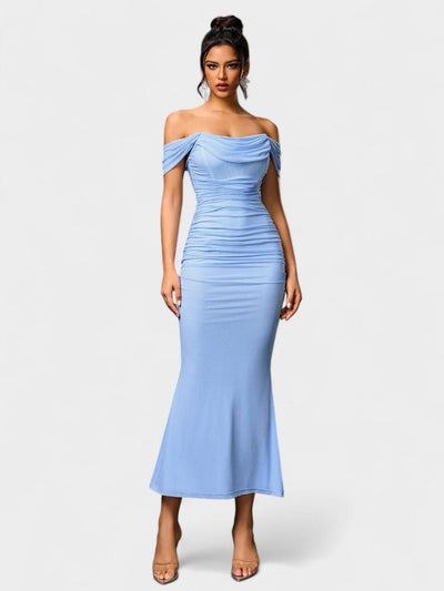 Lora | Nuit Draped Evening Gown