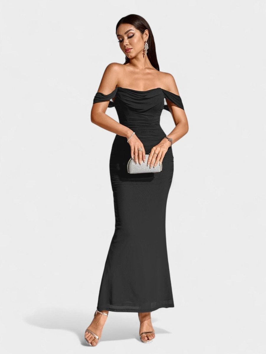Lora | Nuit Draped Evening Gown