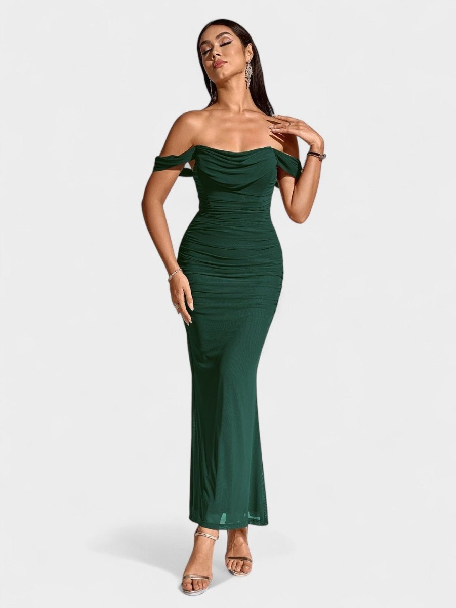 Lora | Nuit Draped Evening Gown