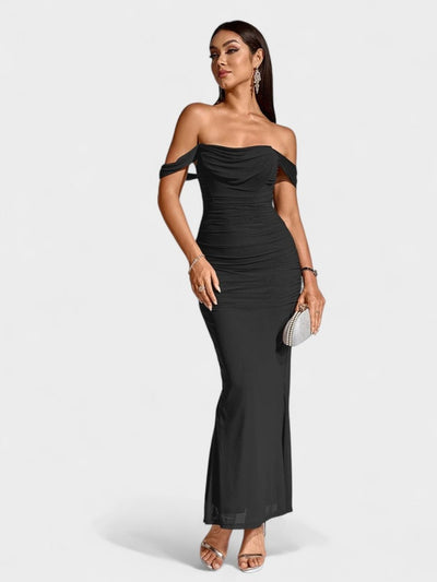 Lora | Nuit Draped Evening Gown