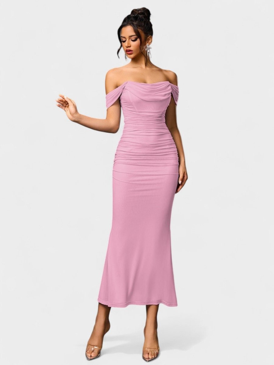 Lora | Nuit Draped Evening Gown